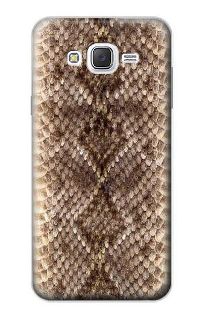 W2875 Rattle Snake Skin Graphic Printed Hard Case and Leather Flip Case For Samsung Galaxy J7