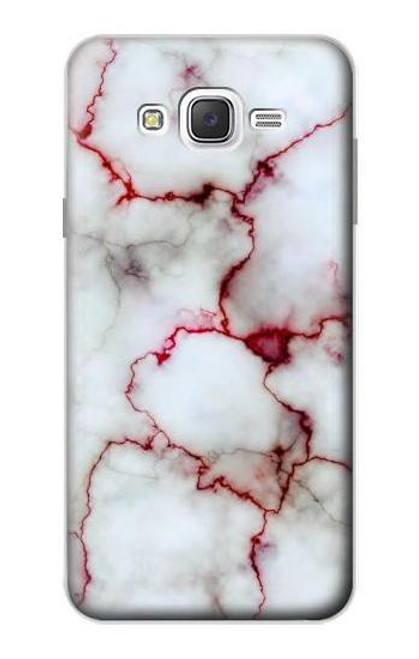 W2920 Bloody Marble Hard Case and Leather Flip Case For Samsung Galaxy J7