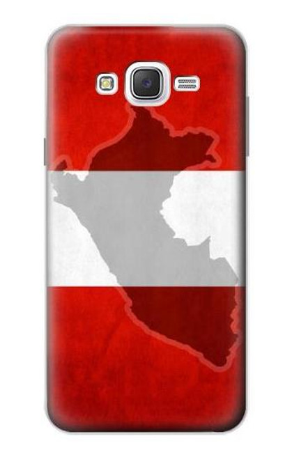 W3018 Peru Flag Hard Case and Leather Flip Case For Samsung Galaxy J7