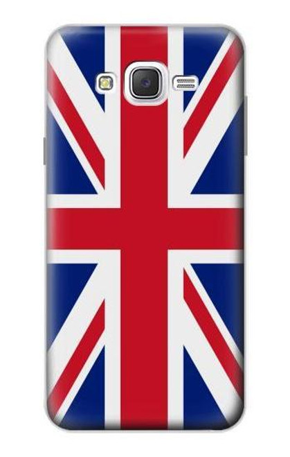 W3103 Flag of The United Kingdom Hard Case and Leather Flip Case For Samsung Galaxy J7