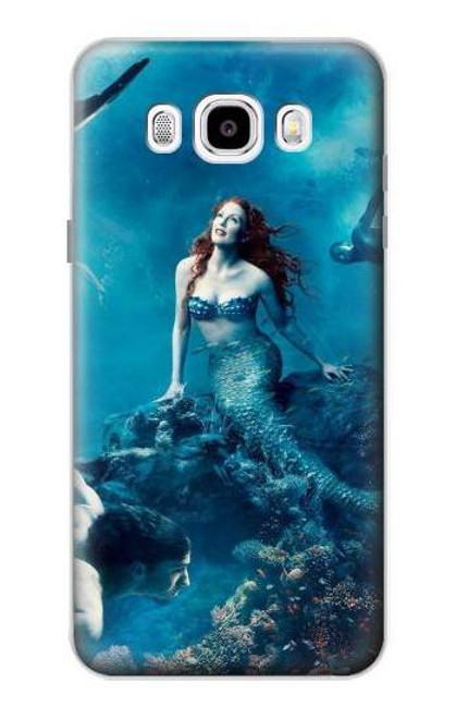 W0899 Mermaid Hard Case and Leather Flip Case For Samsung Galaxy J5 (2016)