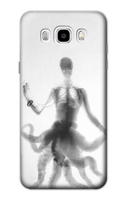 W1432 Skull Octopus X-ray Hard Case and Leather Flip Case For Samsung Galaxy J5 (2016)