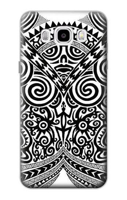 W1655 Maori Tattoo Hard Case and Leather Flip Case For Samsung Galaxy J5 (2016)