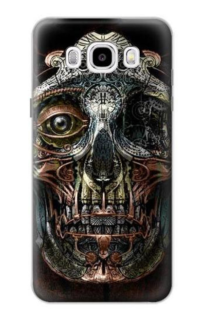 W1685 Steampunk Skull Head Hard Case and Leather Flip Case For Samsung Galaxy J5 (2016)