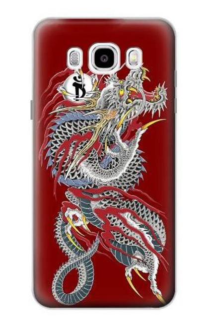 W2104 Yakuza Dragon Tattoo Hard Case and Leather Flip Case For Samsung Galaxy J5 (2016)