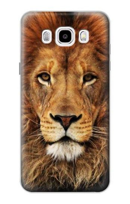 W2870 Lion King of Beasts Hard Case and Leather Flip Case For Samsung Galaxy J5 (2016)