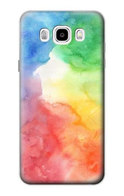 W2945 Colorful Watercolor Hard Case and Leather Flip Case For Samsung Galaxy J5 (2016)