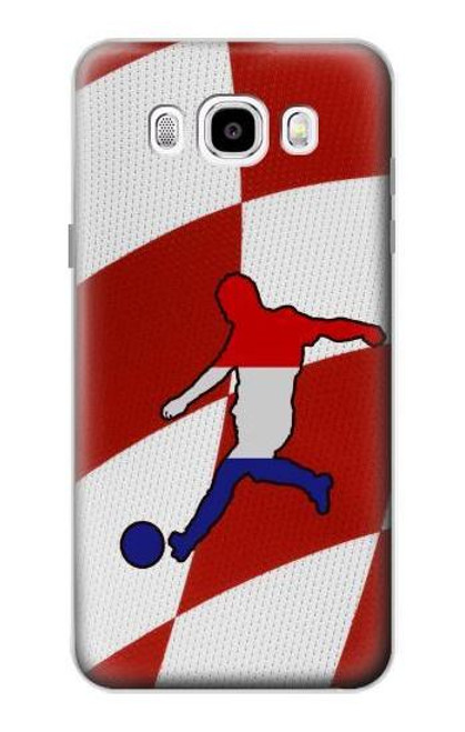 W2993 Croatia Football Soccer Euro 2016 Hard Case and Leather Flip Case For Samsung Galaxy J5 (2016)