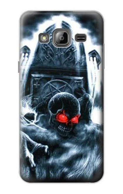 W0297 Zombie Dead Man Hard Case and Leather Flip Case For Samsung Galaxy J3 (2016)