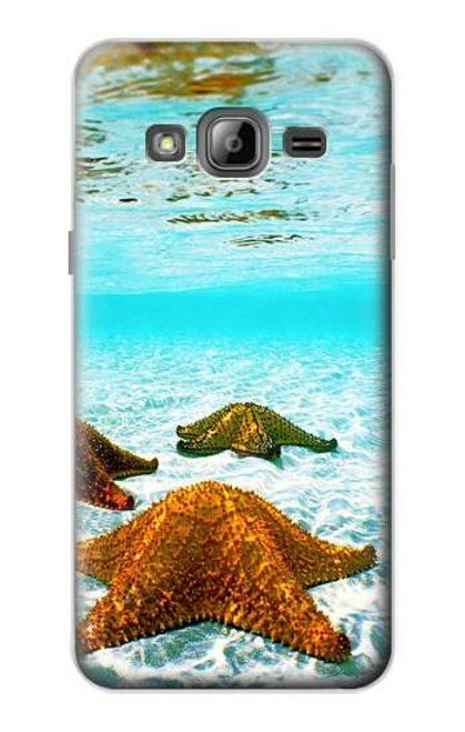 W1679 Starfish Sea Beach Hard Case and Leather Flip Case For Samsung Galaxy J3 (2016)