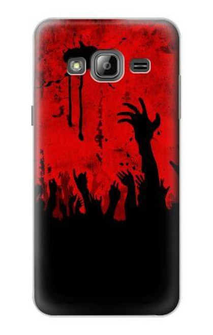 W2458 Zombie Hands Hard Case and Leather Flip Case For Samsung Galaxy J3 (2016)