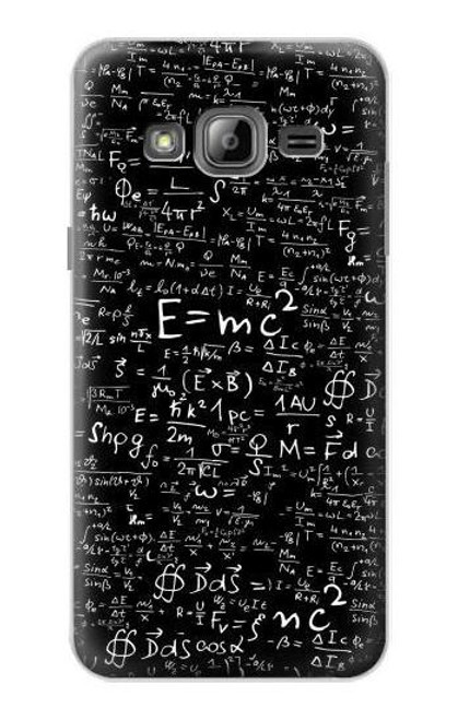 W2574 Mathematics Physics Blackboard Equation Hard Case and Leather Flip Case For Samsung Galaxy J3 (2016)