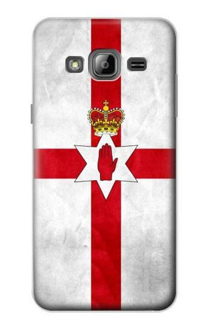 W2972 Northern Ireland Football Euro 2016 Hard Case and Leather Flip Case For Samsung Galaxy J3 (2016)