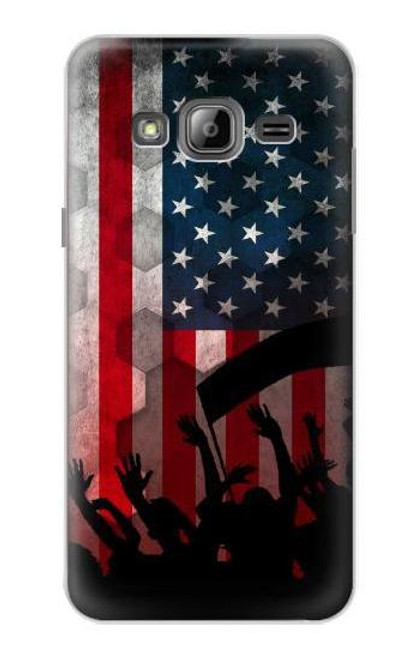 W2989 USA America Soccer Copa 2016 Hard Case and Leather Flip Case For Samsung Galaxy J3 (2016)