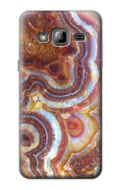 W3034 Colored Marble Texture Printed Hard Case and Leather Flip Case For Samsung Galaxy J3 (2016)