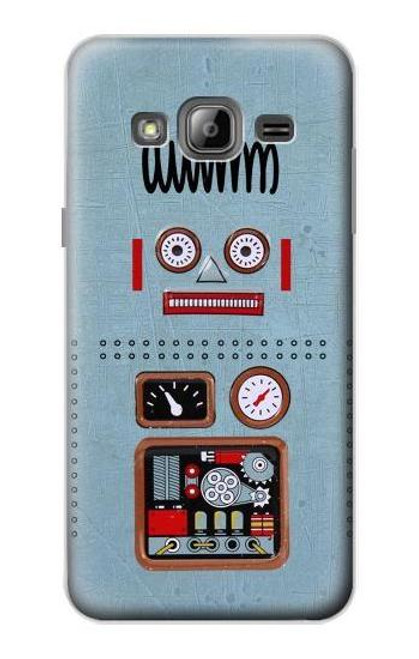 W3040 Retro Robot Toy Hard Case and Leather Flip Case For Samsung Galaxy J3 (2016)