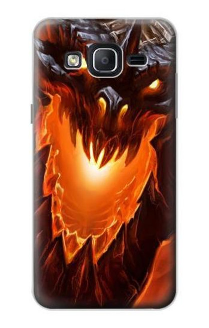 W0414 Fire Dragon Hard Case and Leather Flip Case For Samsung Galaxy On5