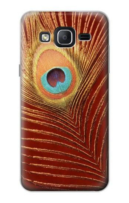 W0512 Peacock Hard Case and Leather Flip Case For Samsung Galaxy On5