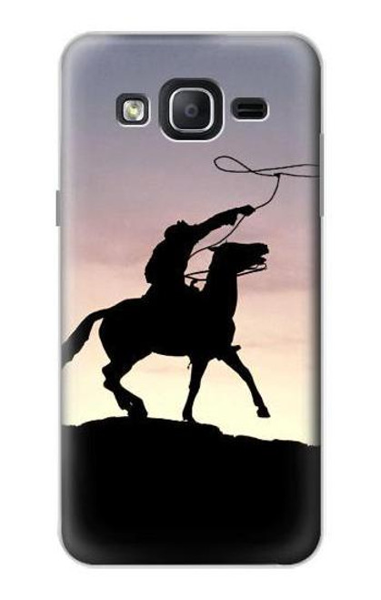 W0773 Cowboy Hard Case and Leather Flip Case For Samsung Galaxy On5