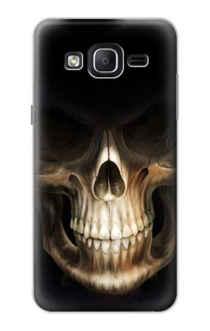 W1107 Skull Face Grim Reaper Hard Case and Leather Flip Case For Samsung Galaxy On5