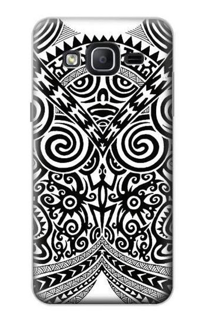 W1655 Maori Tattoo Hard Case and Leather Flip Case For Samsung Galaxy On5