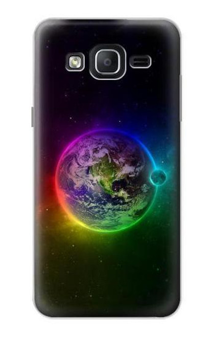 W2570 Colorful Planet Hard Case and Leather Flip Case For Samsung Galaxy On5