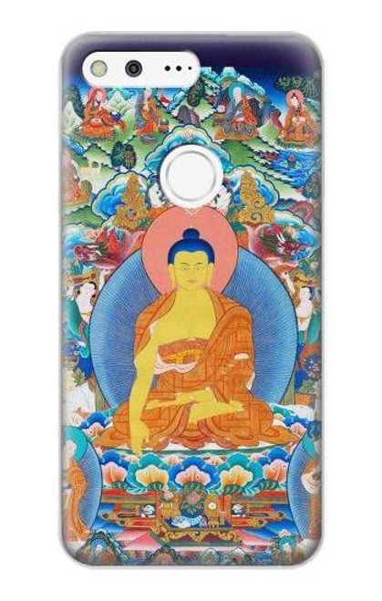 W1256 Buddha Paint Hard Case and Leather Flip Case For Google Pixel XL