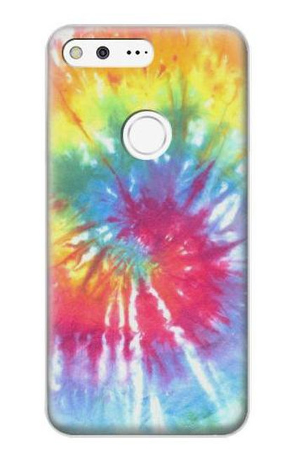 W1697 Tie Dye Colorful Graphic Printed Hard Case and Leather Flip Case For Google Pixel XL