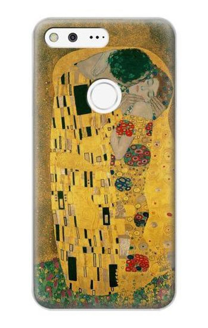 W2137 Gustav Klimt The Kiss Hard Case and Leather Flip Case For Google Pixel XL