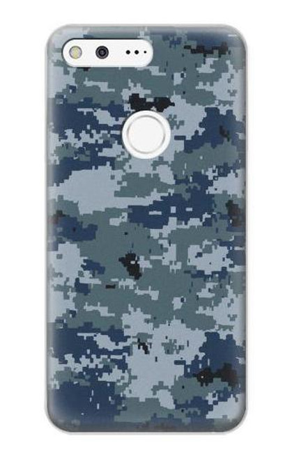 W2346 Navy Camo Camouflage Graphic Hard Case and Leather Flip Case For Google Pixel XL