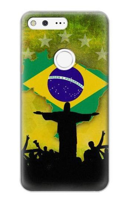 W2981 Brazil Football Soccer Copa 2016 Hard Case and Leather Flip Case For Google Pixel XL