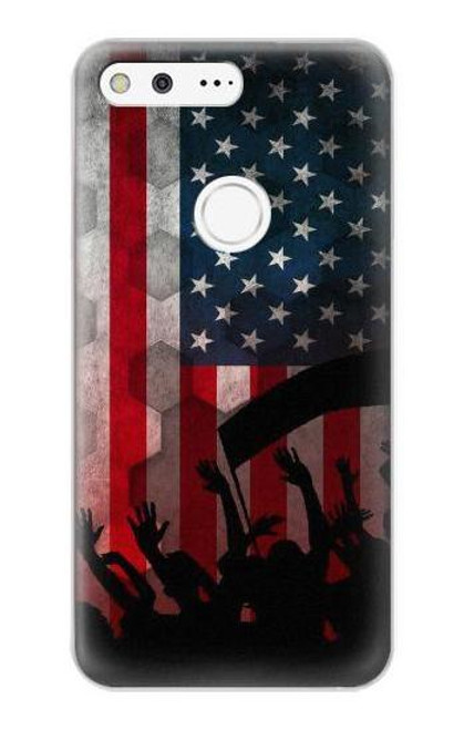 W2989 USA America Soccer Copa 2016 Hard Case and Leather Flip Case For Google Pixel XL