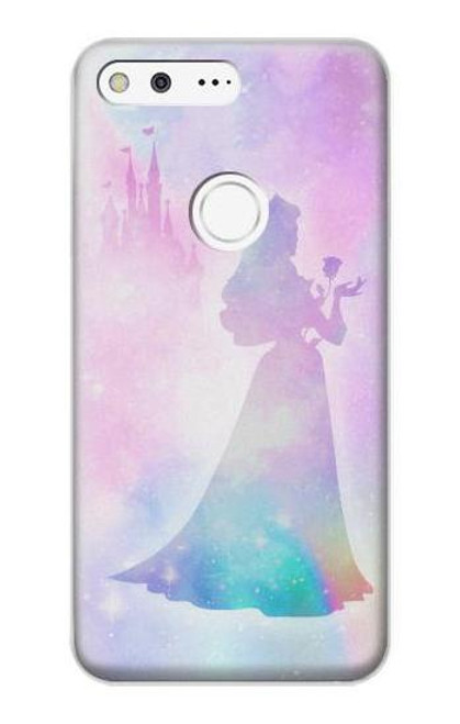 W2992 Princess Pastel Silhouette Hard Case and Leather Flip Case For Google Pixel XL