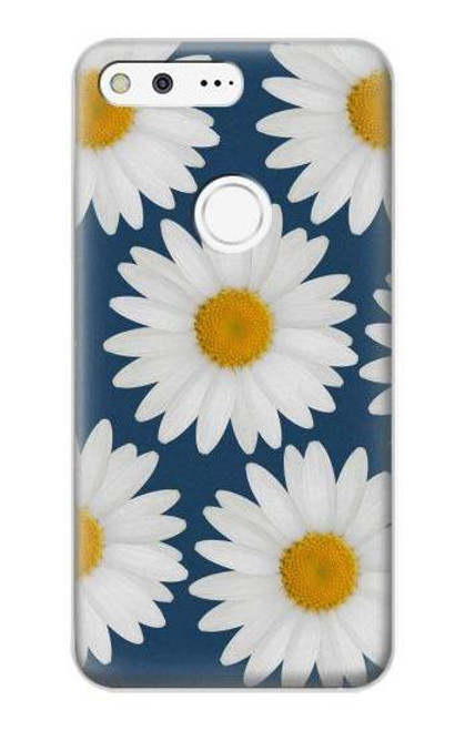 W3009 Daisy Blue Hard Case and Leather Flip Case For Google Pixel XL