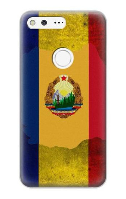 W3021 Romania Flag Hard Case and Leather Flip Case For Google Pixel XL