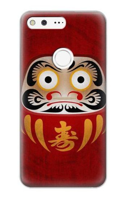 W3023 Japan Good Luck Daruma Doll Hard Case and Leather Flip Case For Google Pixel XL