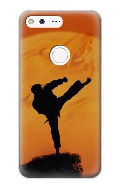 W3024 Kung Fu Karate Fighter Hard Case and Leather Flip Case For Google Pixel XL