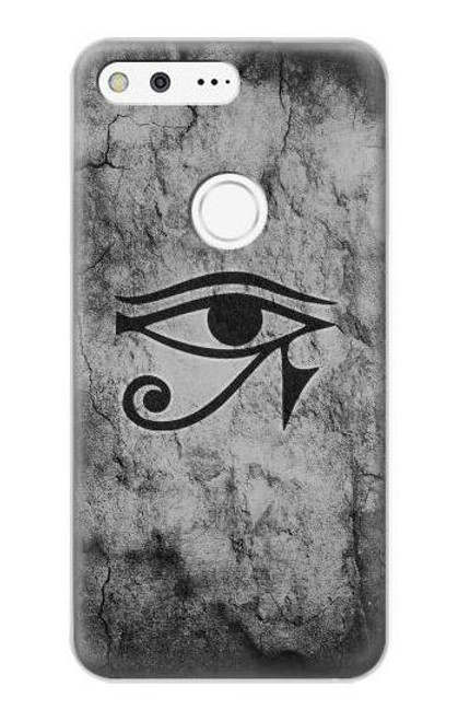 W3108 Ancient Egyptian Sun Eye Of Horus Hard Case and Leather Flip Case For Google Pixel XL