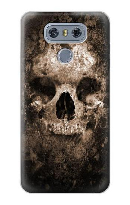 W0552 Skull Hard Case and Leather Flip Case For LG G6