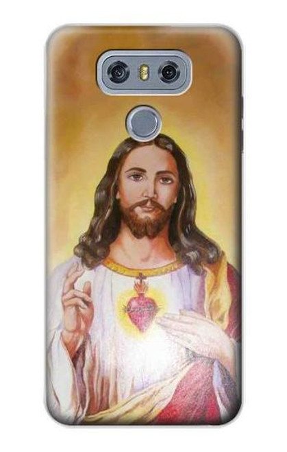 W0798 Jesus Hard Case and Leather Flip Case For LG G6