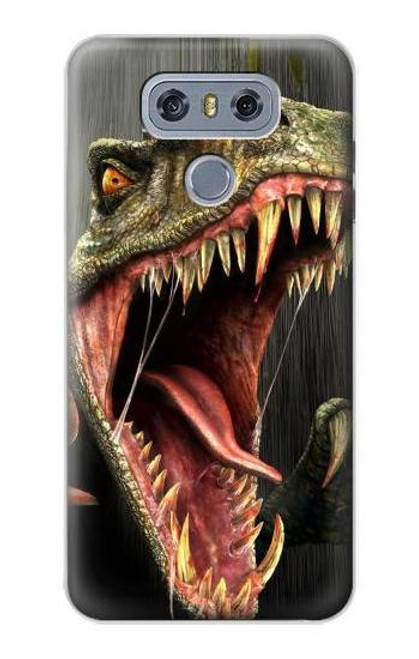 W0923 T-Rex Dinosaur Hard Case and Leather Flip Case For LG G6