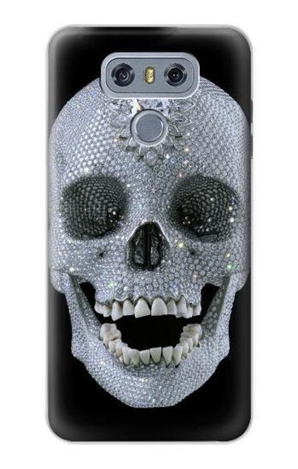 W1286 Diamond Skull Hard Case and Leather Flip Case For LG G6