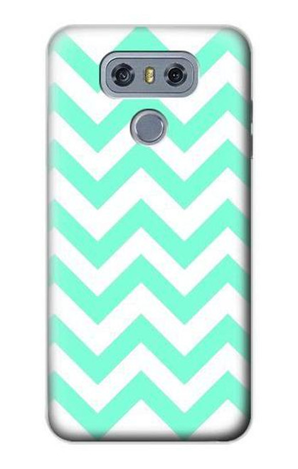 W1723 Mint Chevron Zigzag Hard Case and Leather Flip Case For LG G6