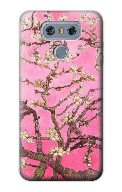 W2449 Pink Blossoming Almond Tree Van Gogh Hard Case and Leather Flip Case For LG G6