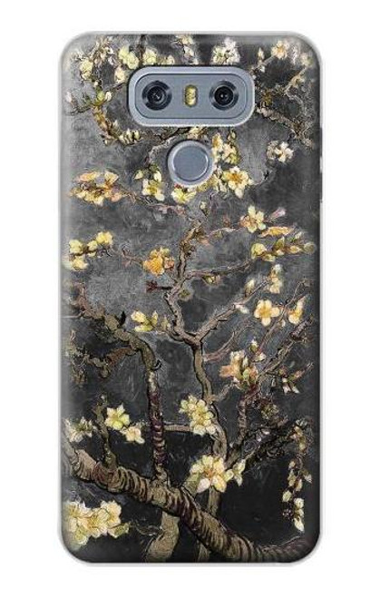 W2664 Black Blossoming Almond Tree Van Gogh Hard Case and Leather Flip Case For LG G6