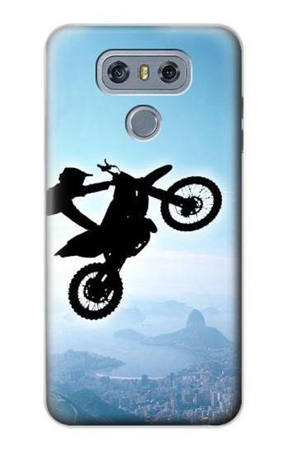 W2675 Extreme Freestyle Motocross Hard Case and Leather Flip Case For LG G6