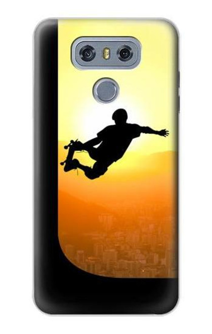 W2676 Extreme Skateboard Sunset Hard Case and Leather Flip Case For LG G6