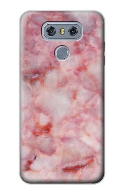 W2843 Pink Marble Texture Hard Case and Leather Flip Case For LG G6