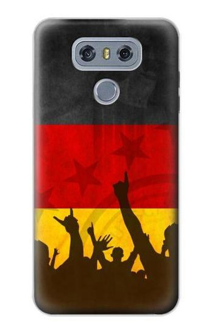 W2966 Germany Football Soccer Euro 2016 Hard Case and Leather Flip Case For LG G6