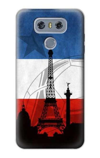 W2980 France Football Soccer Euro 2016 Hard Case and Leather Flip Case For LG G6